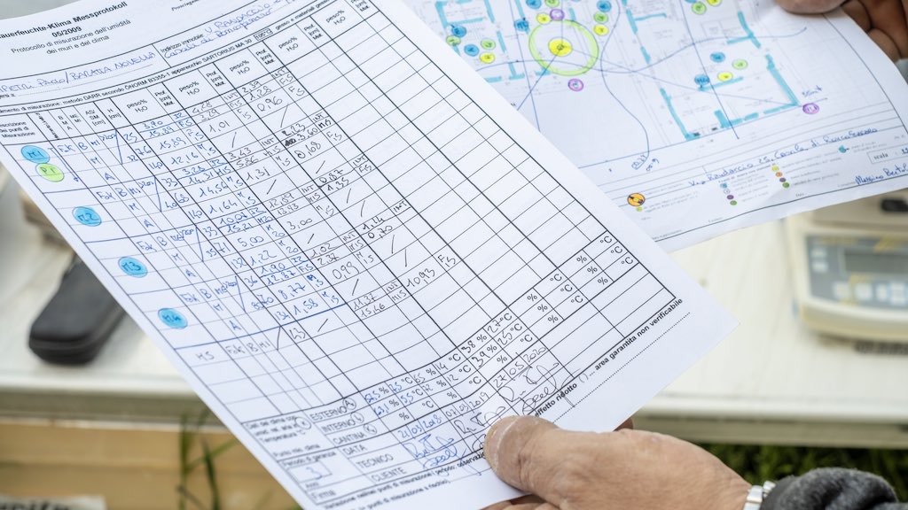 misurazione livelli di umidità nei muri